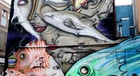 Фест 'Urban creatures'  -  20-ма райтъри  рисуваха  графити  в канала до стадион 'Герена' в събота