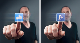 Социалната мрежа Facebook работи над бутон 