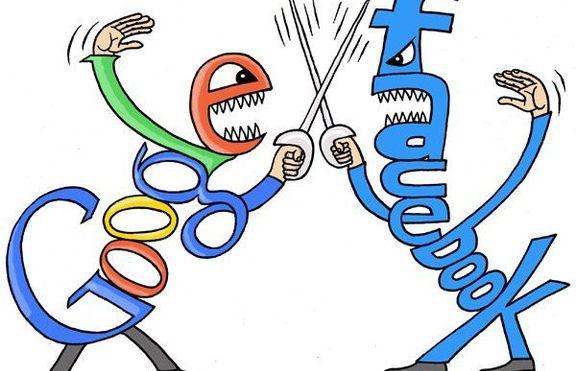 Социалната мрежа Facebook забрани рекламите на Google+
