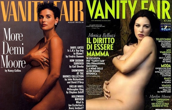 През годините: Бременните звезди, които позираха голи за корица