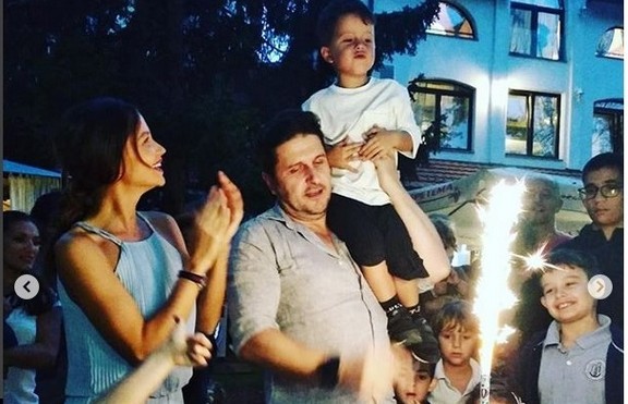 Диляна Попова и Блатечки празнуват рождения ден на сина си