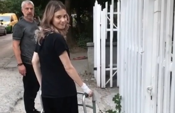 Кристин Илиева с първи крачки!